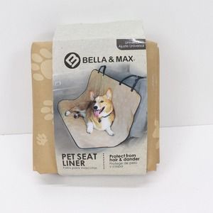 Bella and Max Pet Paw Print Seat Liner Universal Fit
